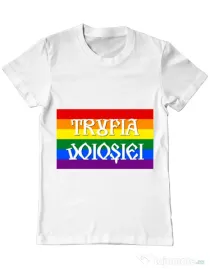 Tricou personalizat barbat Trufia Voiosiei Alb