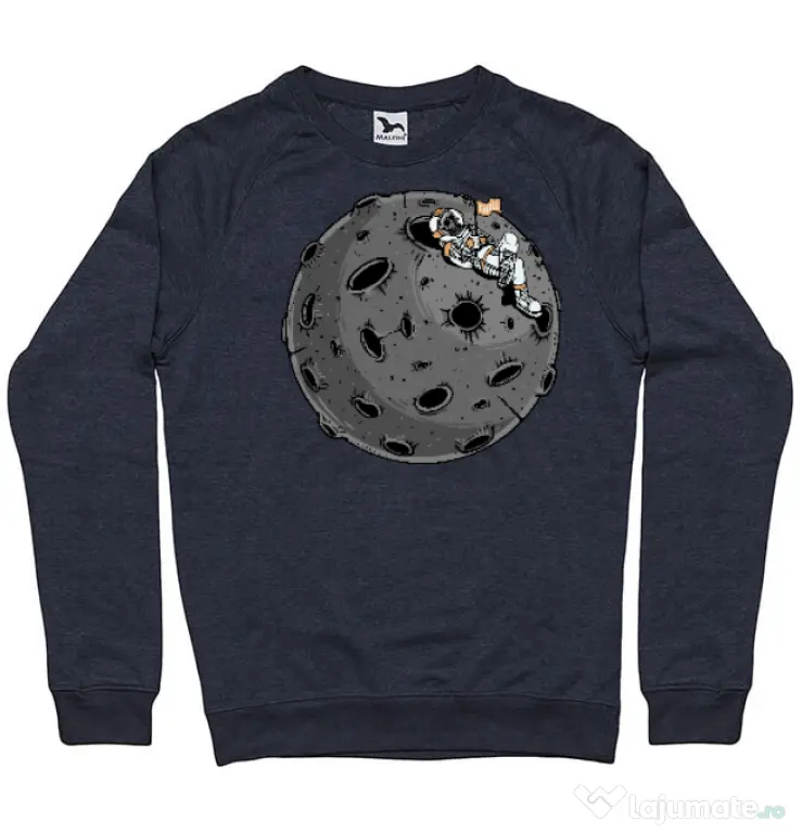 Bluza personalizata barbat Chill Astronaut Denim inchis