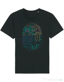 Tricou STANLEY STELLA barbat Beach Neon Negru