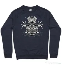 Bluza personalizata barbat Pineapple Summer Denim inchis