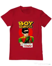 Tricou personalizat barbat Boy Wonder Rosu