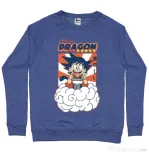 Bluza personalizata barbat Dragon Ramen Albastru melanj