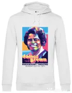 Hanorac barbat cu gluga James Brown Alb