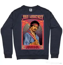 Bluza personalizata barbat Jimi Hendrix Denim inchis