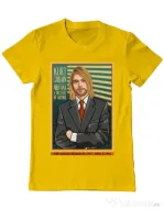 Tricou personalizat barbat Kurt Cobain Galben
