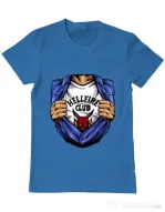 Tricou personalizat barbat Release My Superpower Albastru azuriu