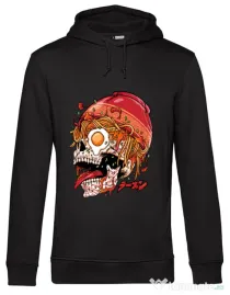 Hanorac barbat cu gluga spicy skull Negru