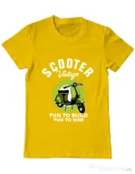Tricou personalizat barbat SCOOTER VINTAGE Galben
