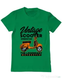 Tricou personalizat barbat SCOOTER SPEEDSTAR Verde mediu
