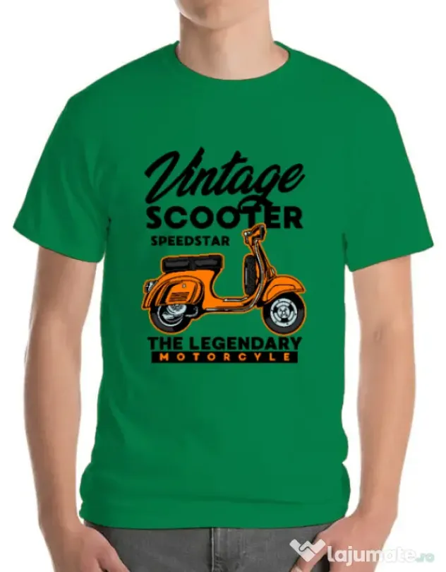Tricou personalizat barbat SCOOTER SPEEDSTAR Verde mediu