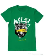 Tricou personalizat barbat Wild Fierce Soul Verde mediu