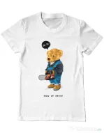 Tricou personalizat barbat Now or never Alb