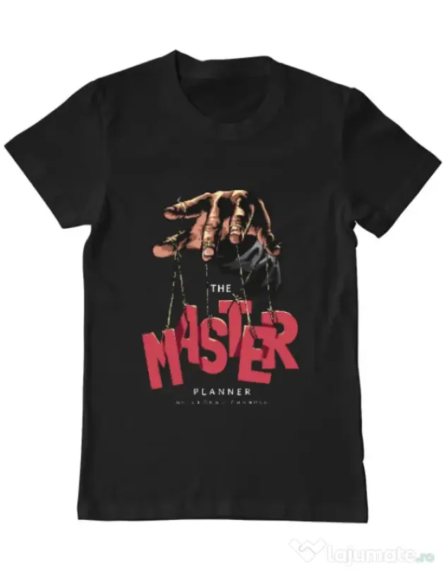Tricou personalizat barbat Master planner Negru