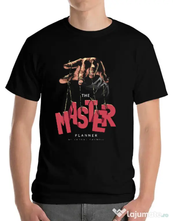 Tricou personalizat barbat Master planner Negru