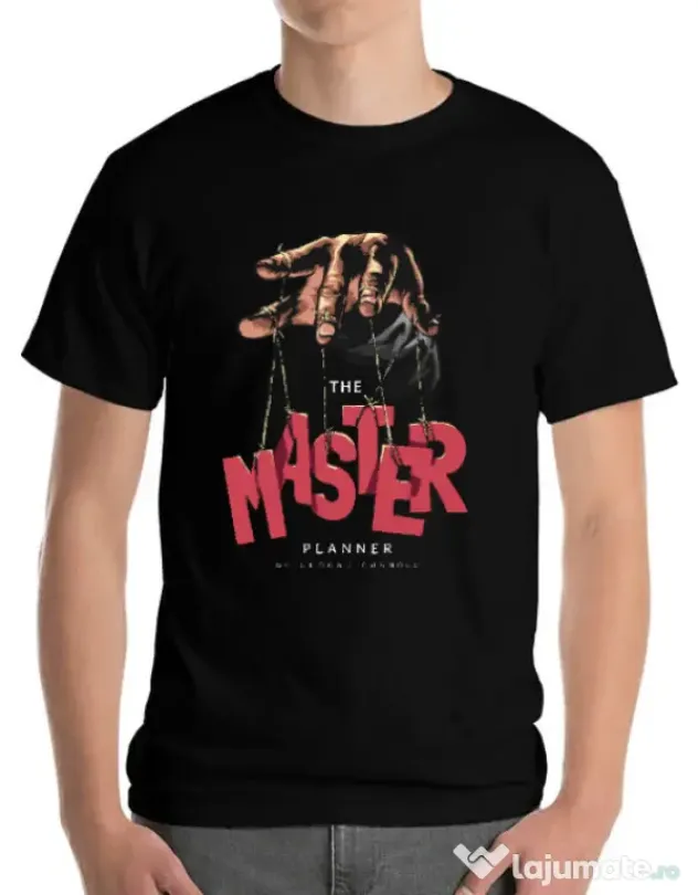 Tricou personalizat barbat Master planner Negru