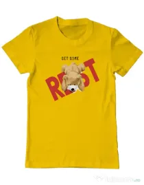 Tricou personalizat barbat Get Some Galben