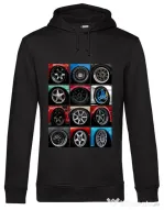 Hanorac barbat cu gluga wheels Negru