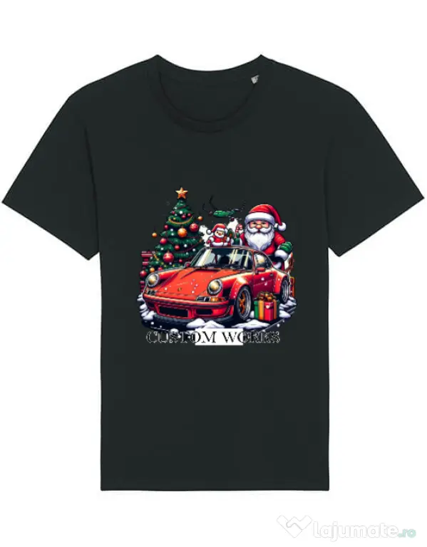 Tricou STANLEY STELLA barbat CW Christmas Series #24 Negru