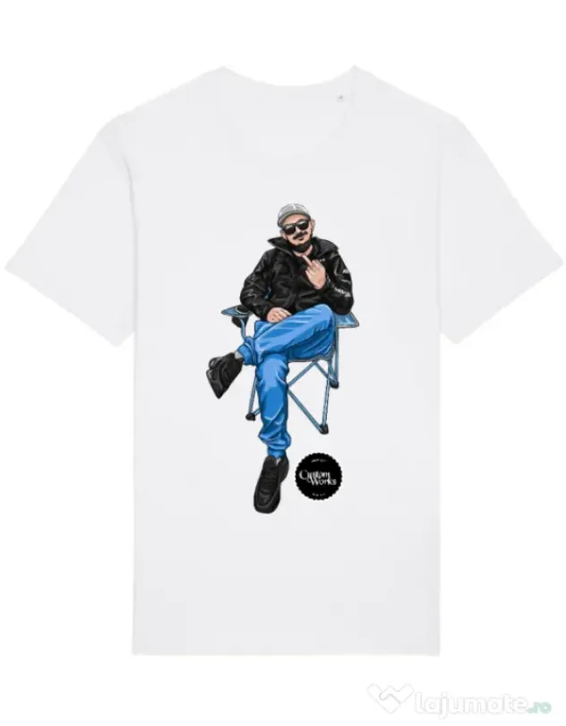 Tricou STANLEY STELLA barbat Vladimir x Peace sign Alb