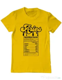 Tricou personalizat barbat Zodiac | Berbec Galben