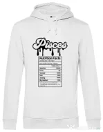 Hanorac barbat cu gluga Zodiac | Pești Alb