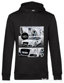 Hanorac barbat cu gluga LEL - Audi A5 Negru