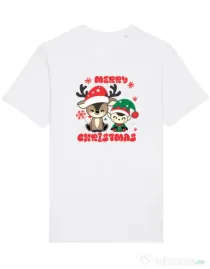 Tricou STANLEY STELLA barbat Prietenii lui Mos Craciun Alb