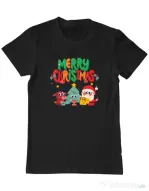 Tricou personalizat barbat Hei, prietenii mei de Crăciun! Negru