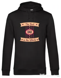 Hanorac barbat cu gluga The best Dad Negru
