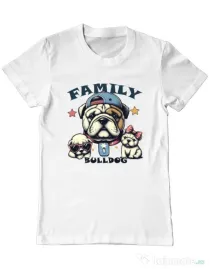Tricou personalizat barbat BULLDOG 16 Alb