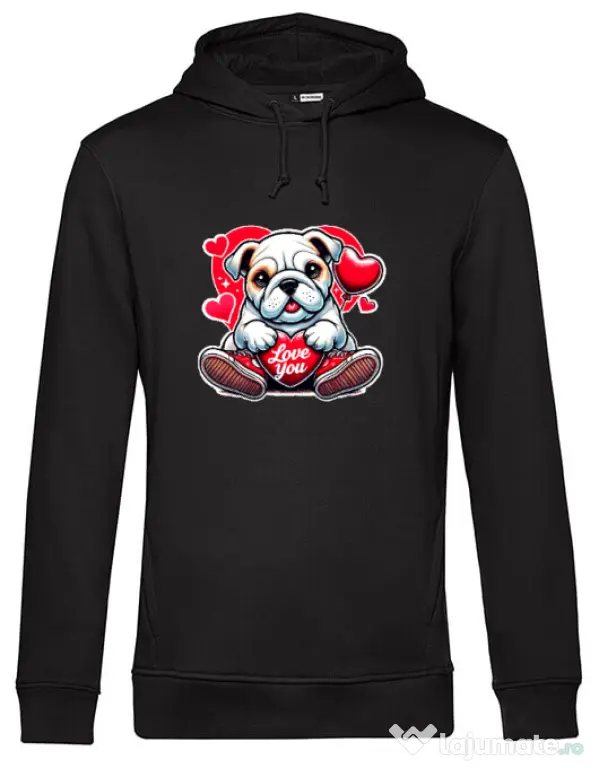 Hanorac barbat cu gluga BULLDOG 102 Negru