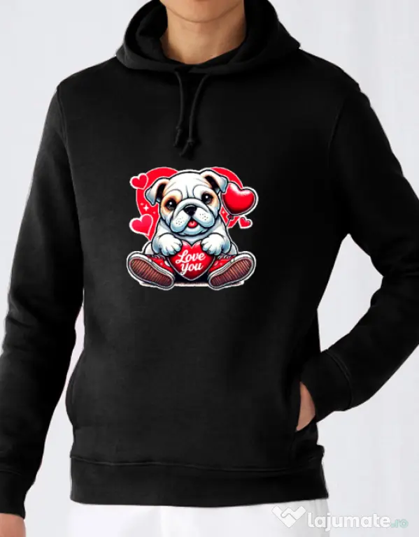 Hanorac barbat cu gluga BULLDOG 102 Negru