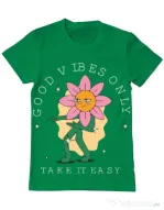 Tricou personalizat barbat oversize M&D 29 Verde mediu