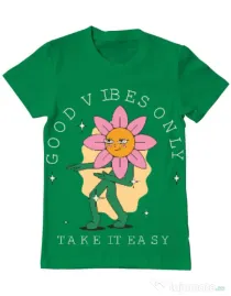 Tricou personalizat barbat oversize M&D 29 Verde mediu