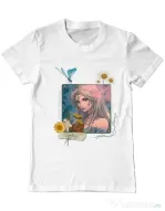 Tricou personalizat barbat When the forest whispers Alb