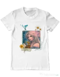 Tricou personalizat barbat When the forest whispers Alb