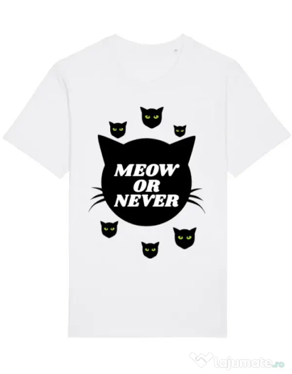 Tricou STANLEY STELLA barbat Meow or never Alb