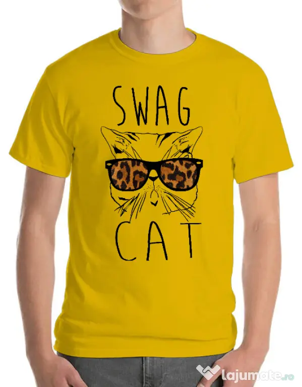 Tricou ADLER barbat Swag cat Galben