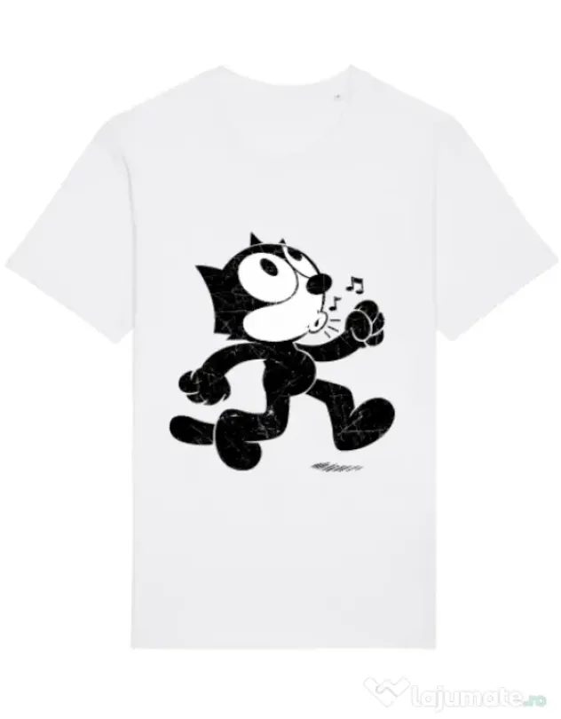 Tricou STANLEY STELLA barbat Felix the cat Alb