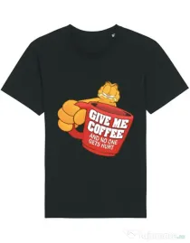 Tricou STANLEY STELLA barbat Give me coffee Negru