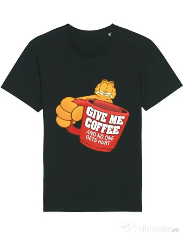 Tricou STANLEY STELLA barbat Give me coffee Negru