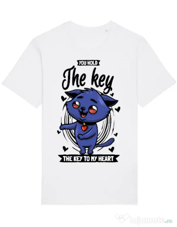 Tricou STANLEY STELLA barbat You hold the key Alb