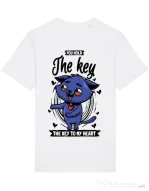 Tricou STANLEY STELLA barbat You hold the key Alb
