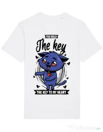 Tricou STANLEY STELLA barbat You hold the key Alb