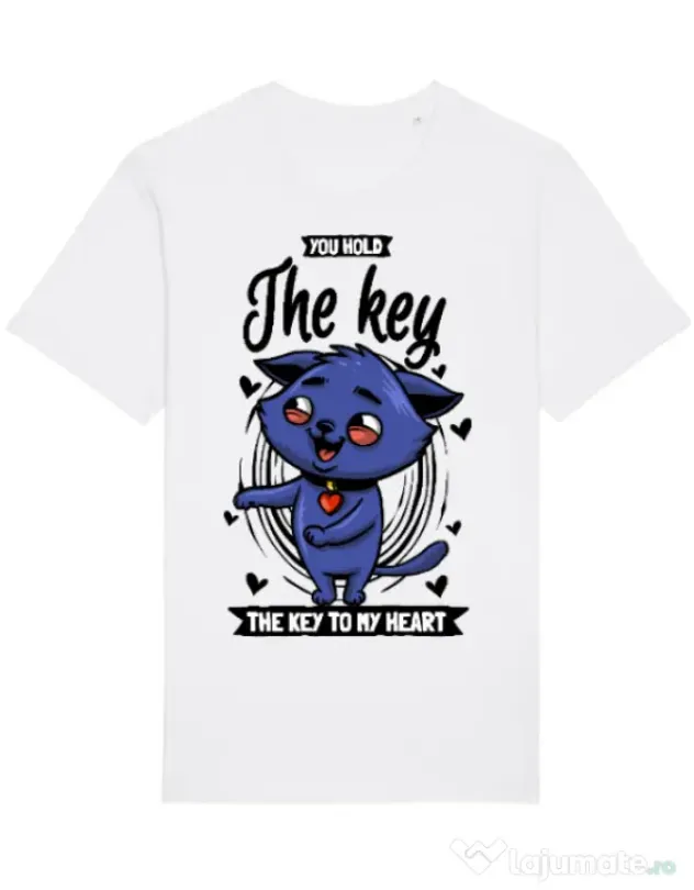 Tricou STANLEY STELLA barbat You hold the key Alb