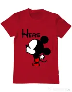 Tricou ADLER barbat Hers Mickey Rosu
