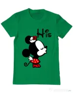 Tricou ADLER barbat His Minnie Verde mediu