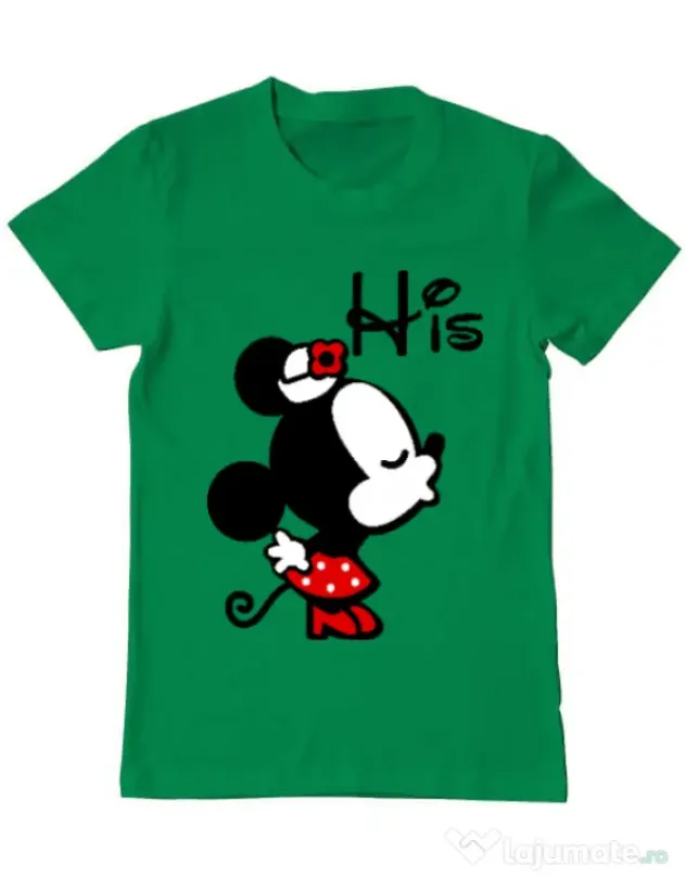 Tricou ADLER barbat His Minnie Verde mediu