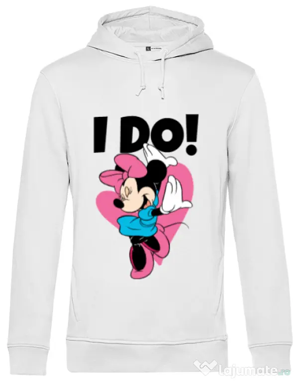 Hoodie barbat cu gluga Matching shirts 2 Alb