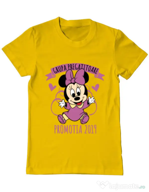 Tricou ADLER barbat Absolvire Minnie Mouse Galben